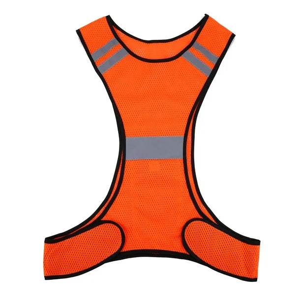 Chaleco Ciclista Alta Visibilidad Naranaja MR Seguridad