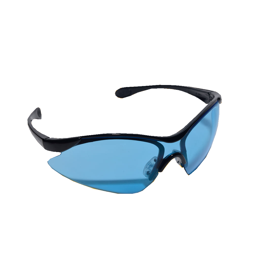 Lente De Seguridad Vision 4000 Uv Fashion Mica Azul Infra Safety Mart Mx