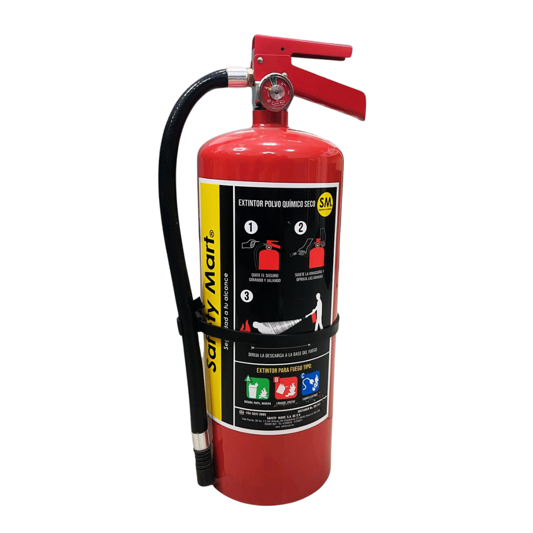 Extintor de PQS de 4.5Kg Cargado Safety Mart