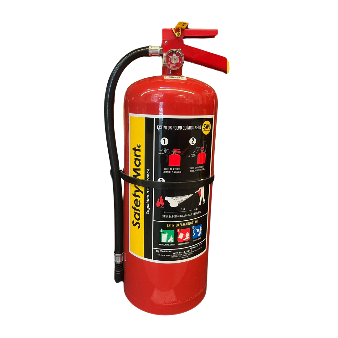 Extintor de PQS de 6.0Kg Cargado Safety Mart