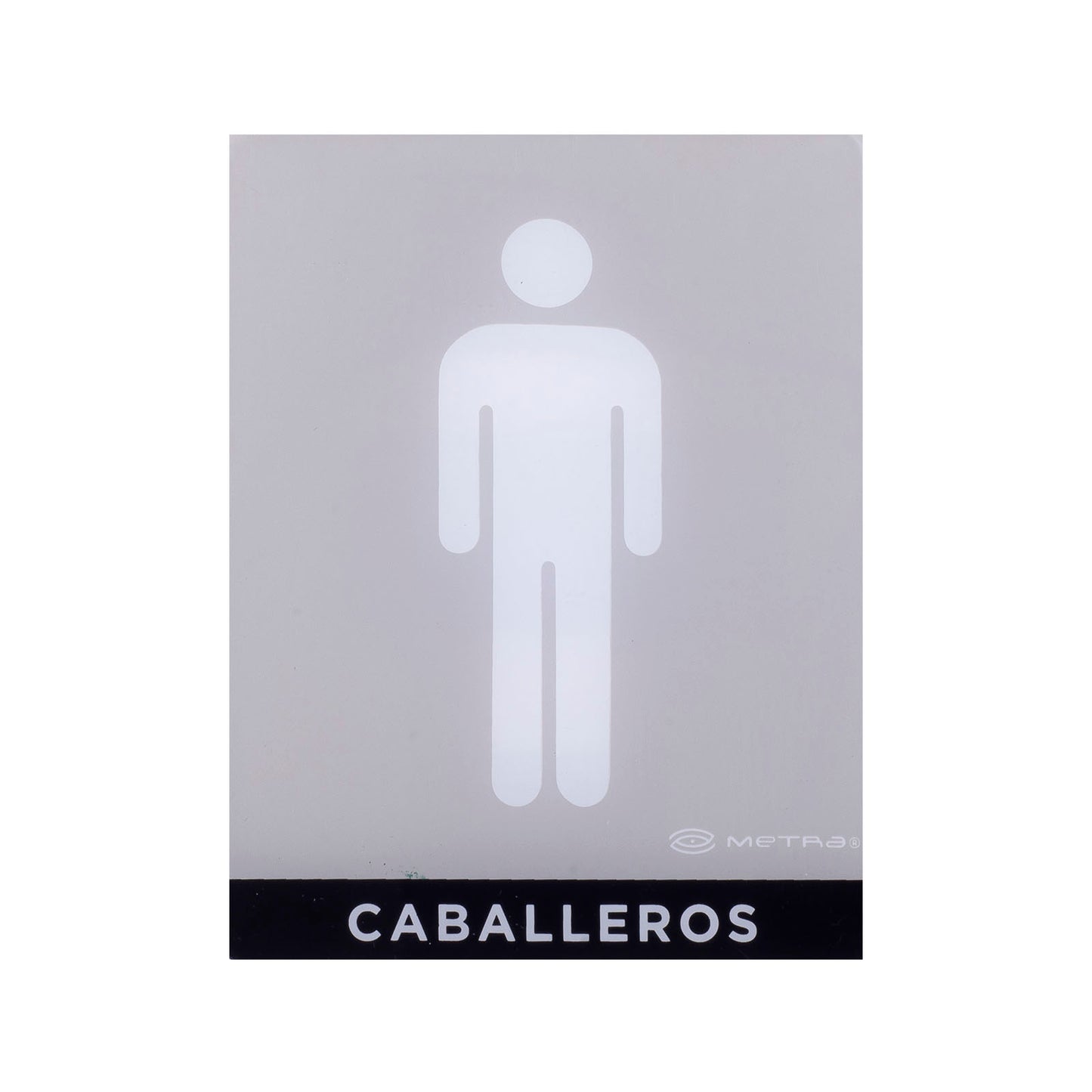 Señalamiento Baño Caballeros Metra