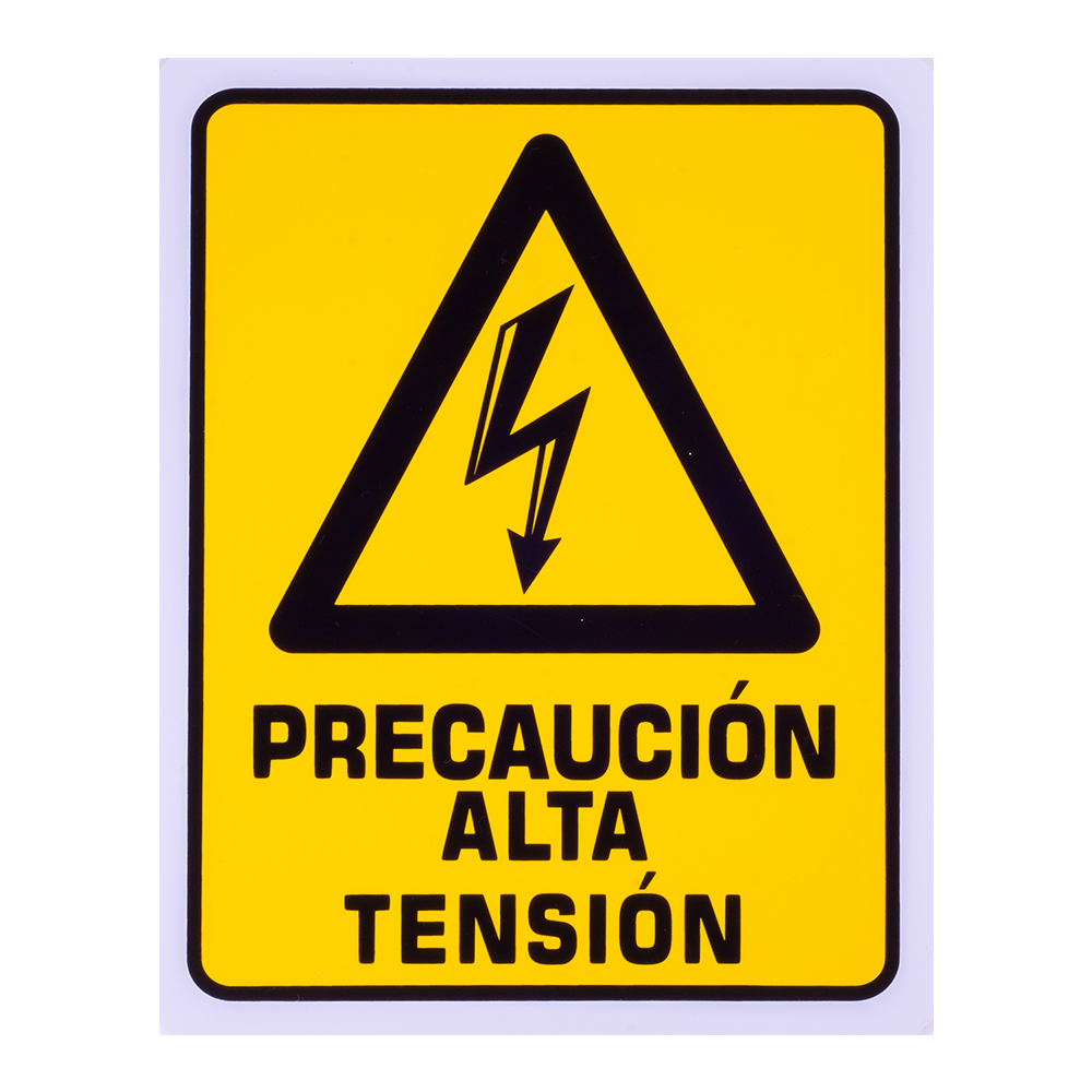 Señalamiento Precaución Alta Tensión