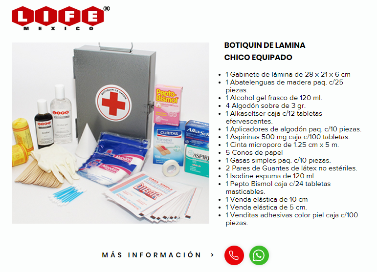 Botiquín de Lámina Chico Life