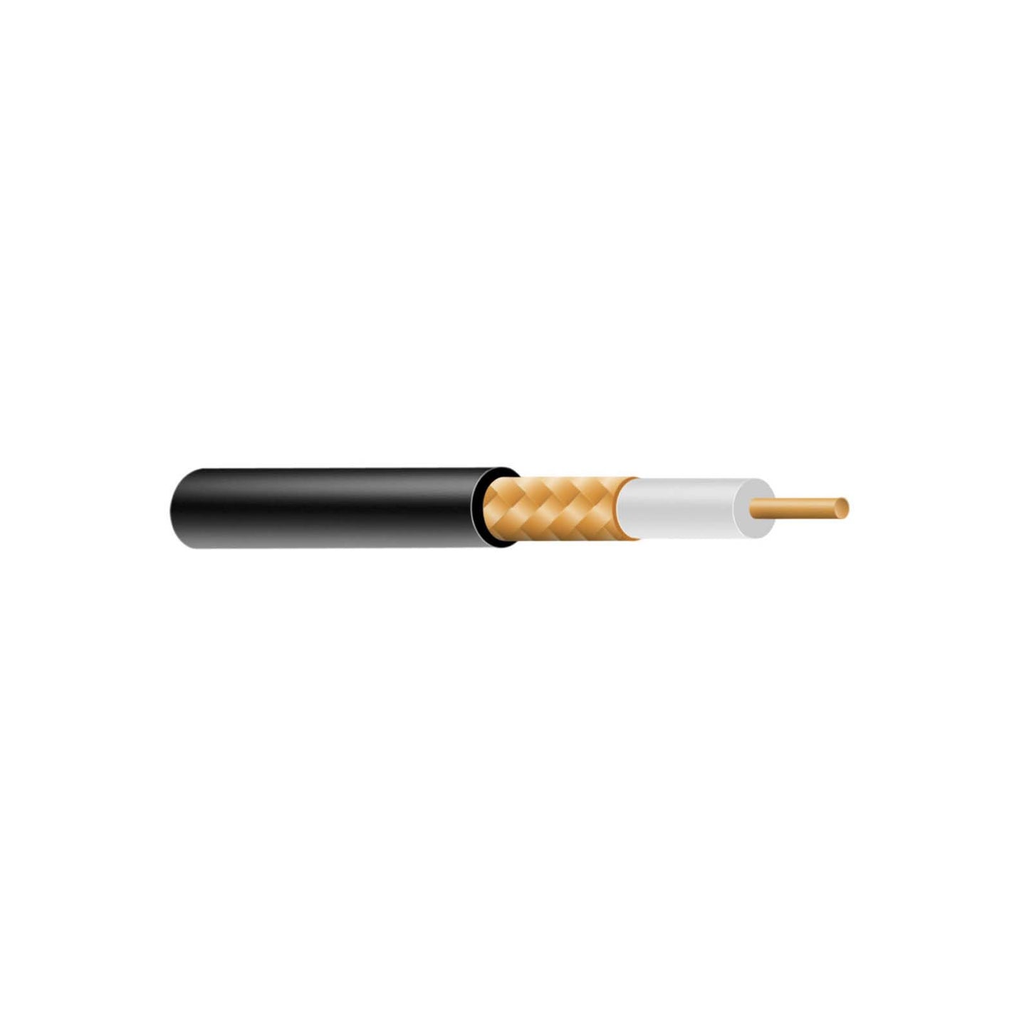 Cable Coaxial Viakon RG59 / CABLE RG59 SFS MALLA 96% PVC BLANCO 500M