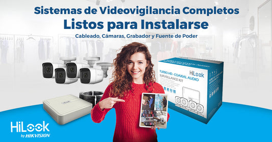 KIT TurboHD 1080p / DVR 4 canales / 4 Cámaras Bala de Metal / Fuente de Poder / Accesorios de Instalación