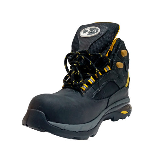 Bota Workshoemart Borceguí Negro en PIEL COMET LITE