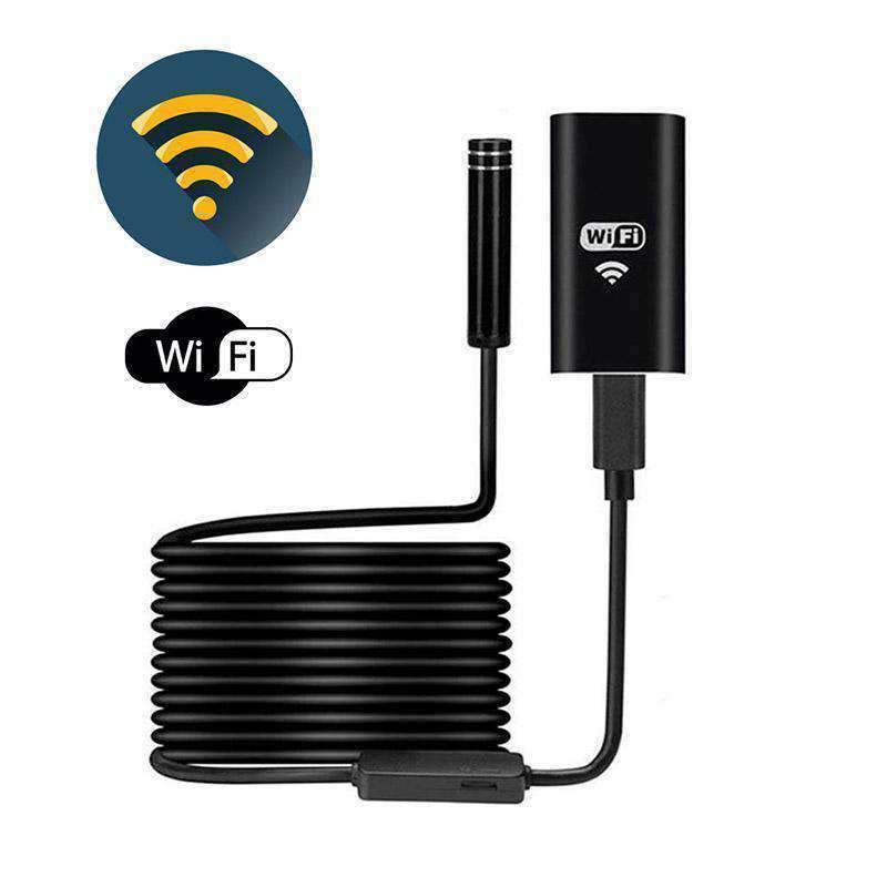 Cámara Endoscopio WiFi de 5m Con Luz Led, Resistente al Agua Red Lemon