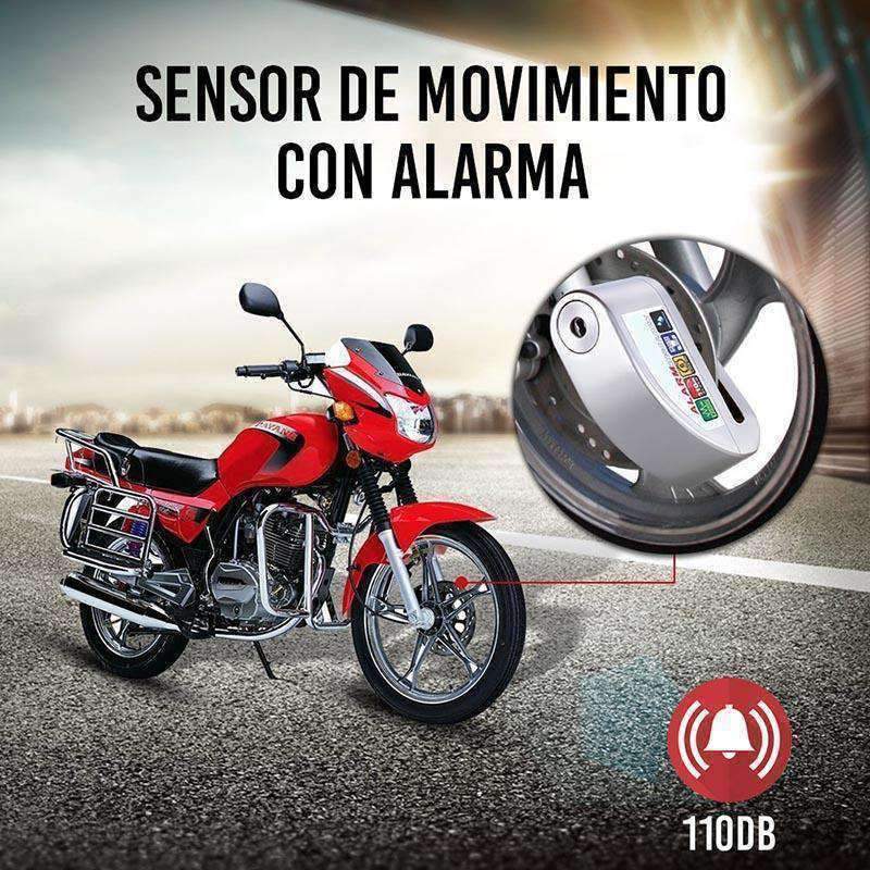 Candado Moto con Alarma de 110 db - Alarma Moto - Antirrobo Moto