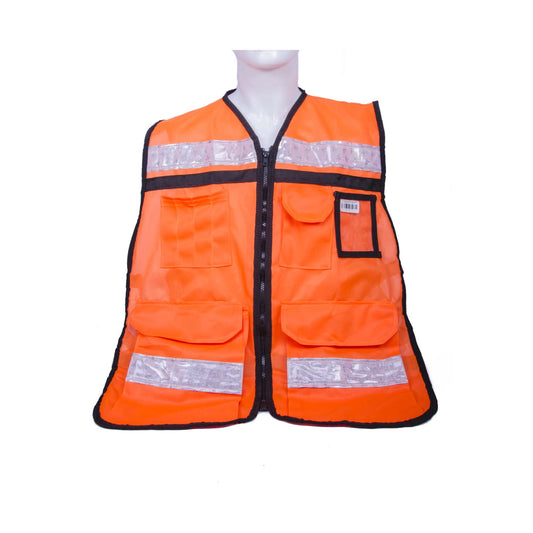 Chaleco Brigadista de Gabardina Abierto SR-2080ANCRGD Jyrsa