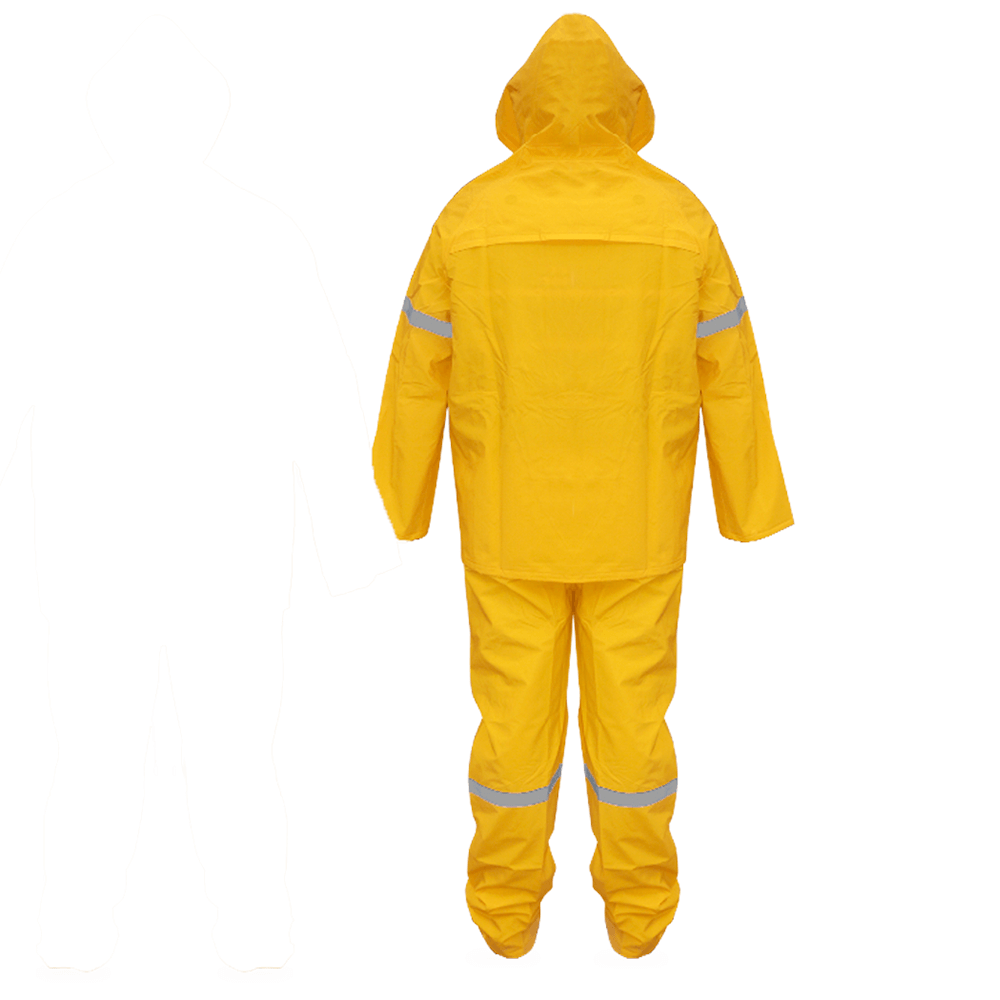 Impermeable con Reflejante Dos Piezas Amarillo MR