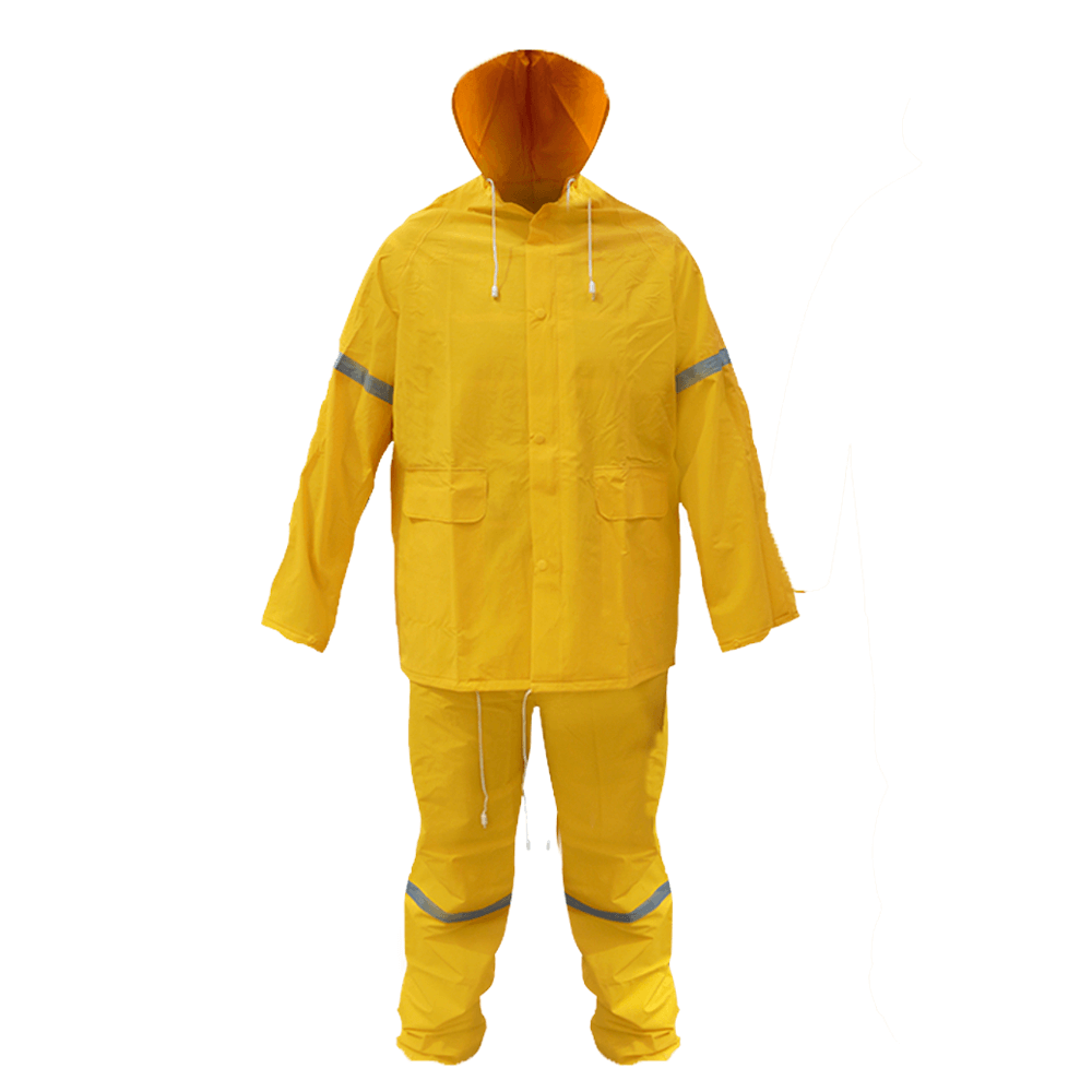 Impermeable con Reflejante Dos Piezas Amarillo MR