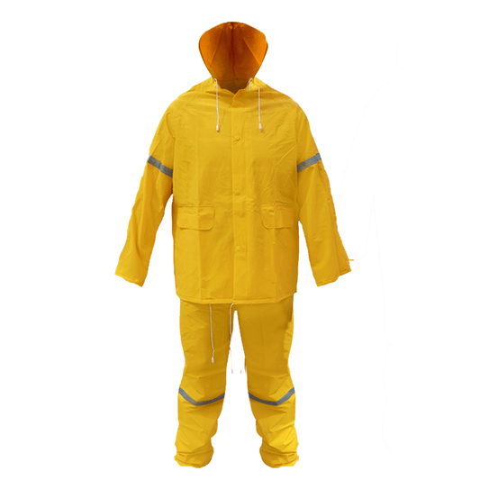 Impermeable con Reflejante Dos Piezas Amarillo MR
