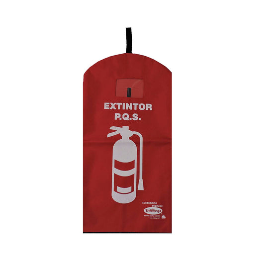 FUNDA EXTINTOR 4Y6KG TRIF ROJO LONA