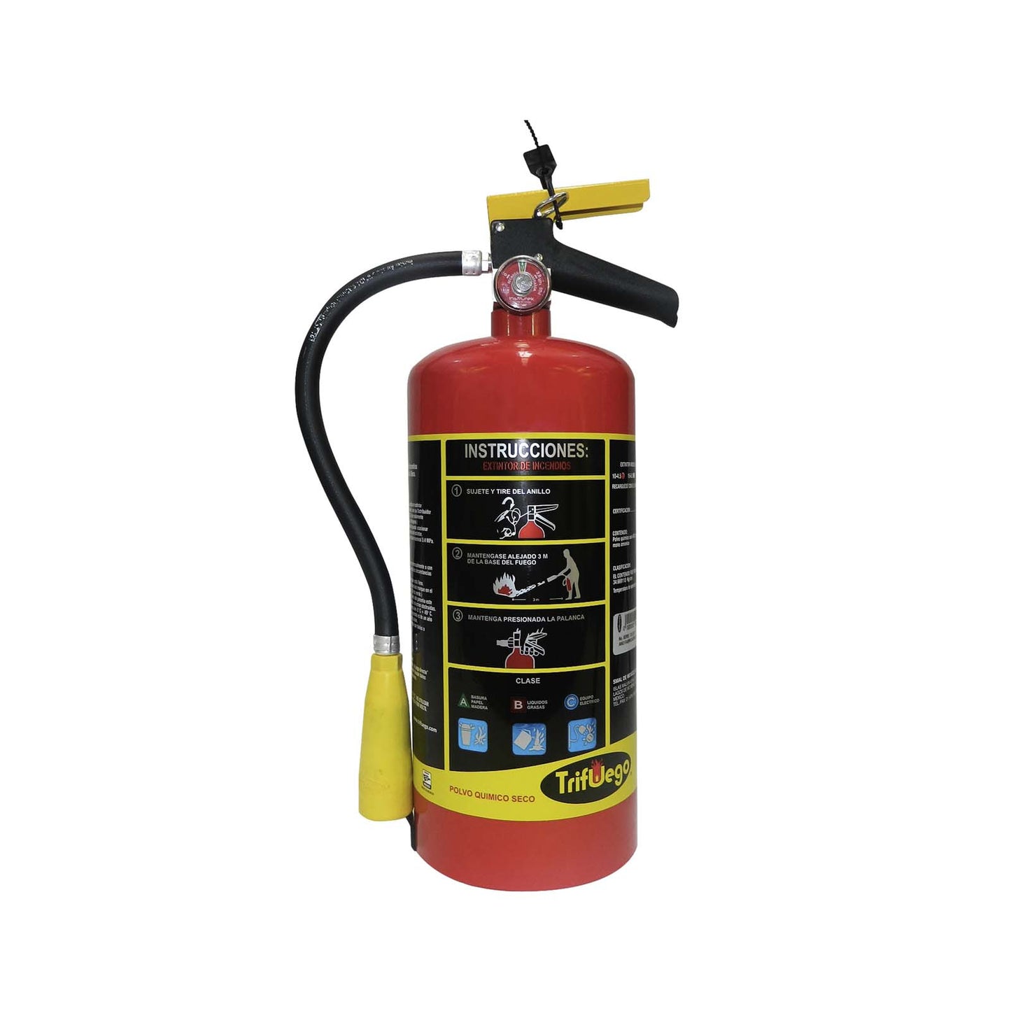 Extintor de PQS Tipo ABC de 4.5 Kg