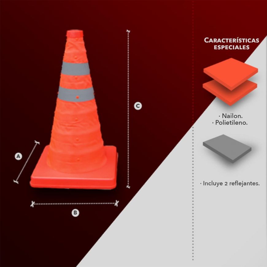 Cono de Señalización Plegable SR-1006 MR Seguridad