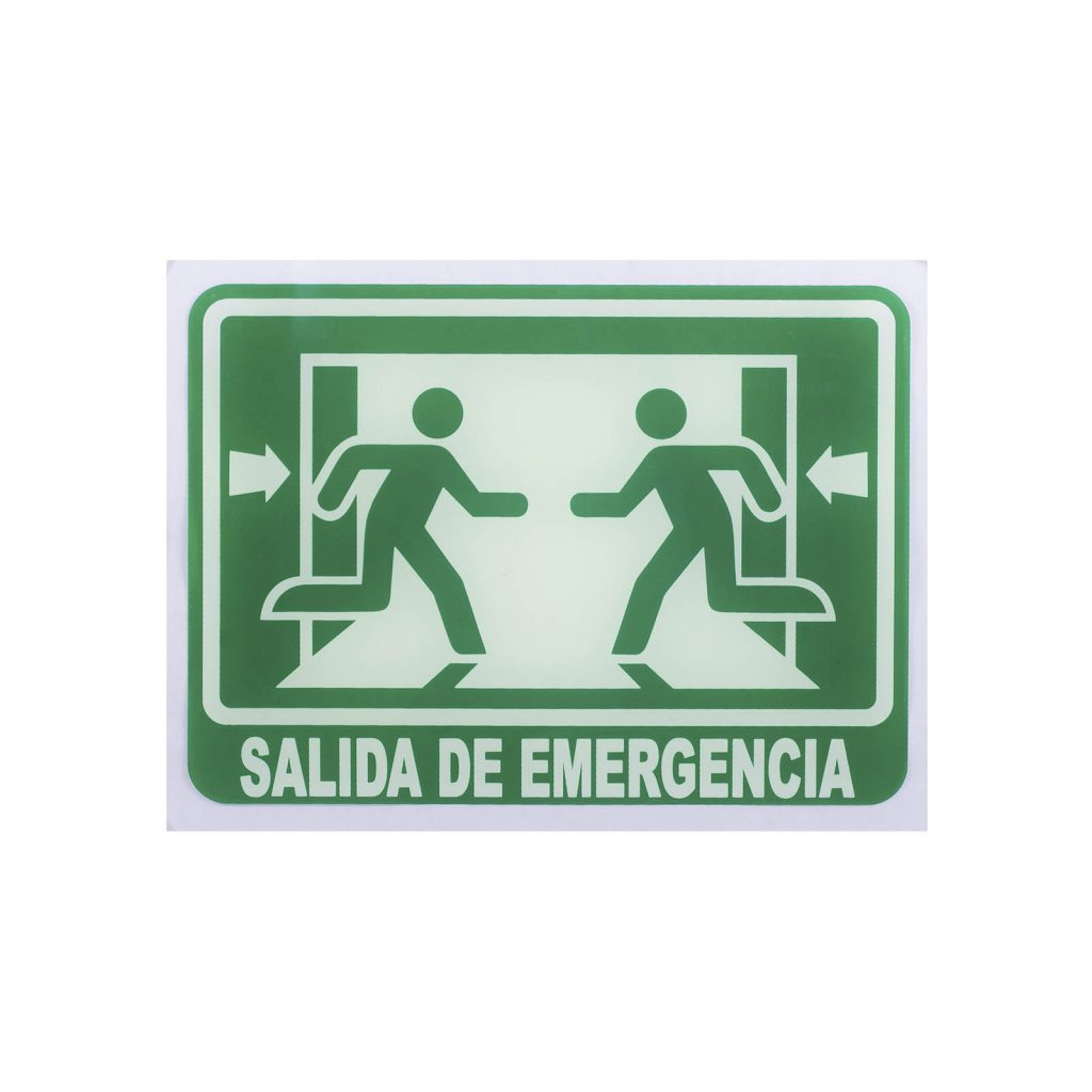 Señalamiento de Acrílico Salida de Emergencia (15 x 20)