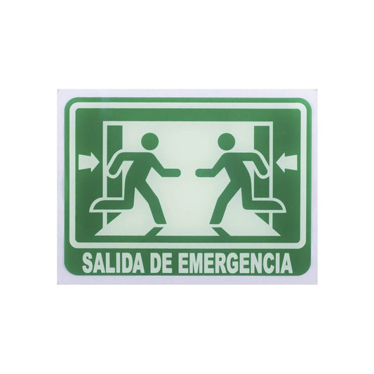 Señalamiento de Acrílico Salida de Emergencia (15 x 20)