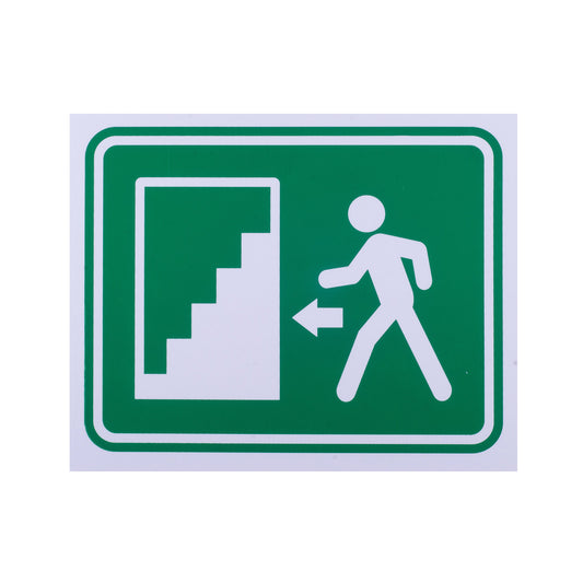 Señalamiento de Estireno Escalera Izquierda 20 x 25 cm