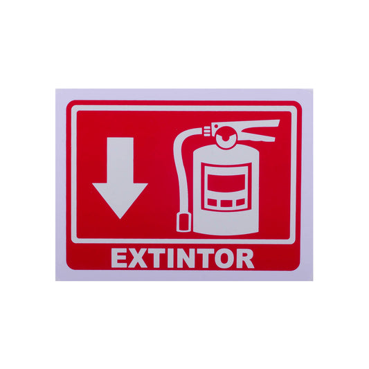 Señalamiento Fotoluminiscente Extintor 15 x 20 cm