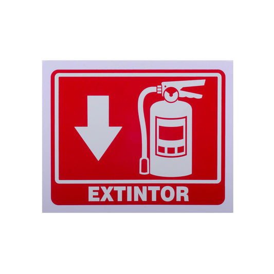Señalamiento Fotoluminiscente Extintor 20 x 25 cm