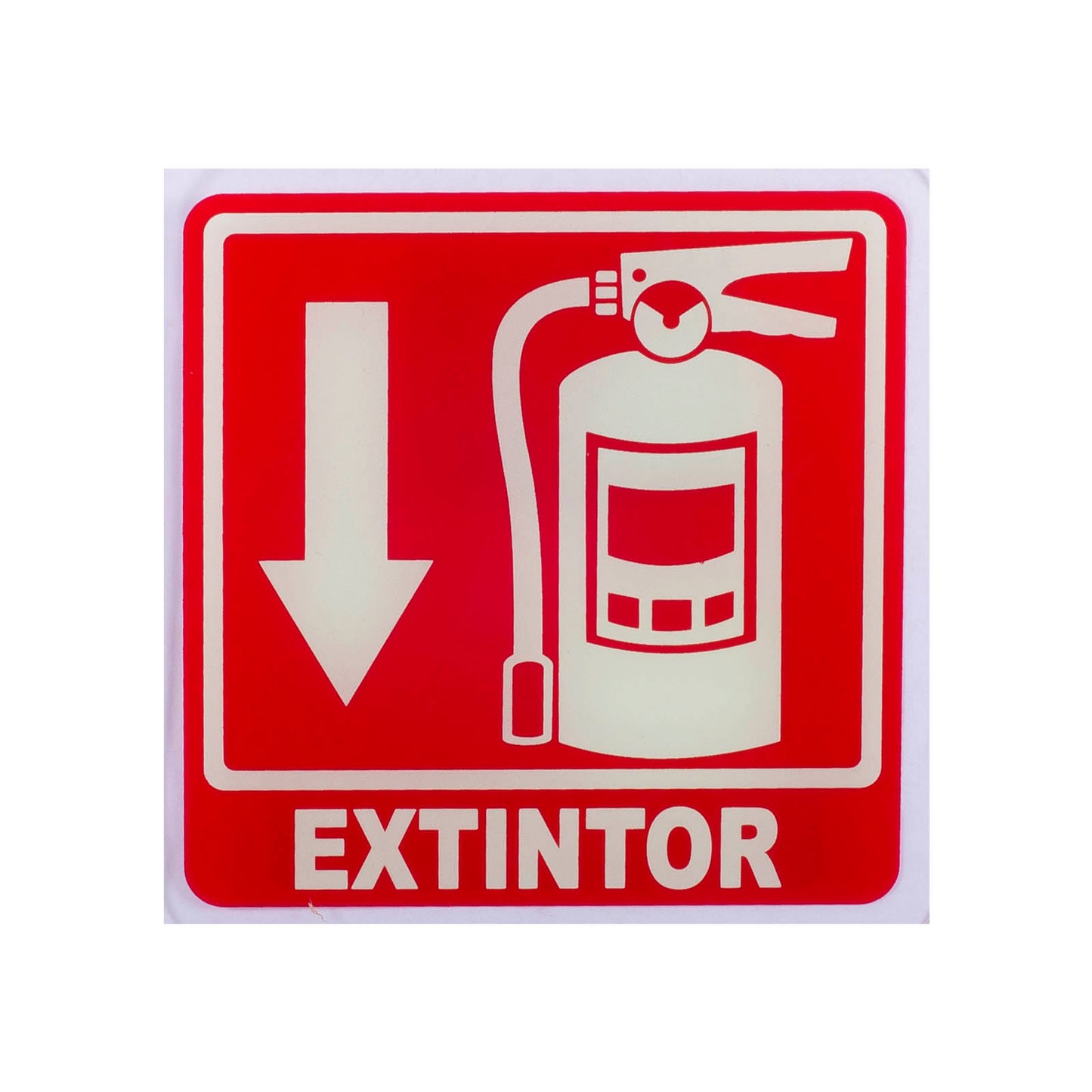 Señalamiento de Acrílico Extintor 15 x 15 cm
