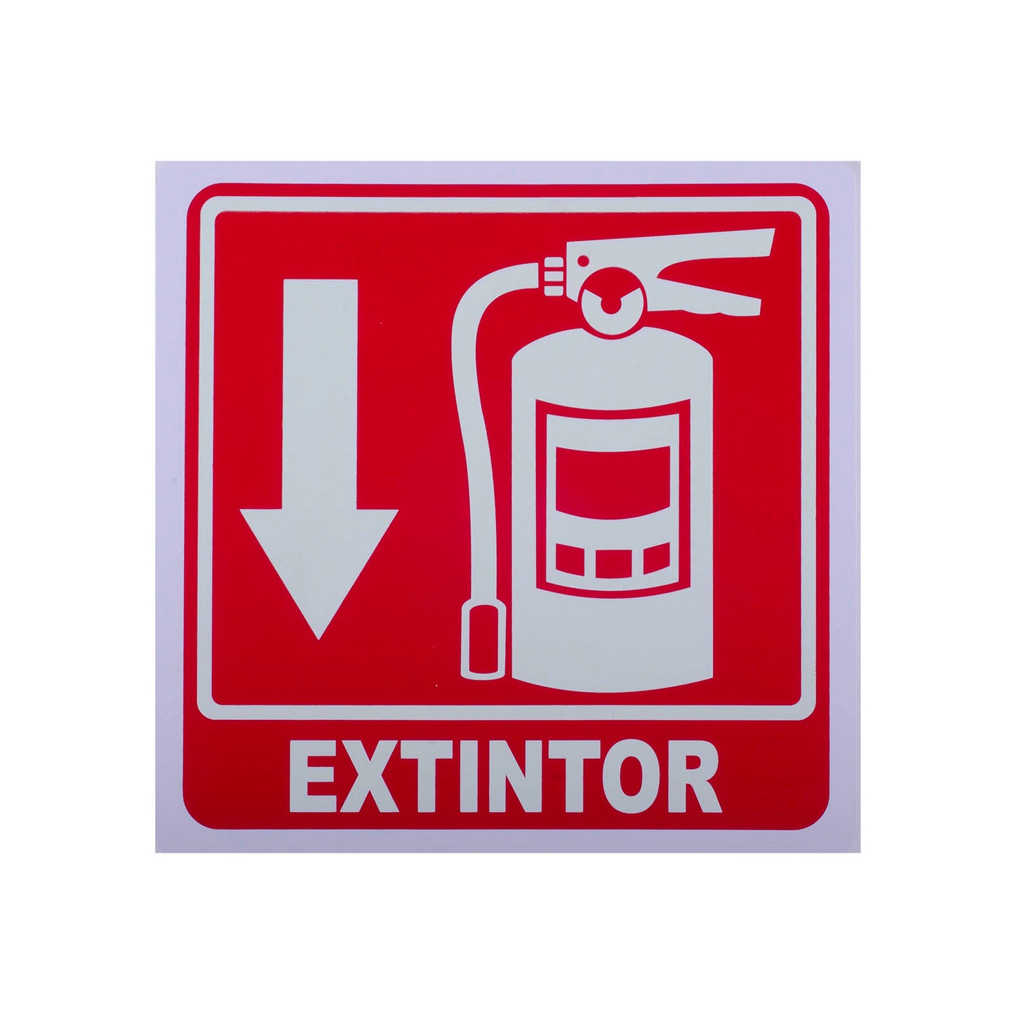 Señalamiento Fotoluminiscente Extintor 25 x 25 cm