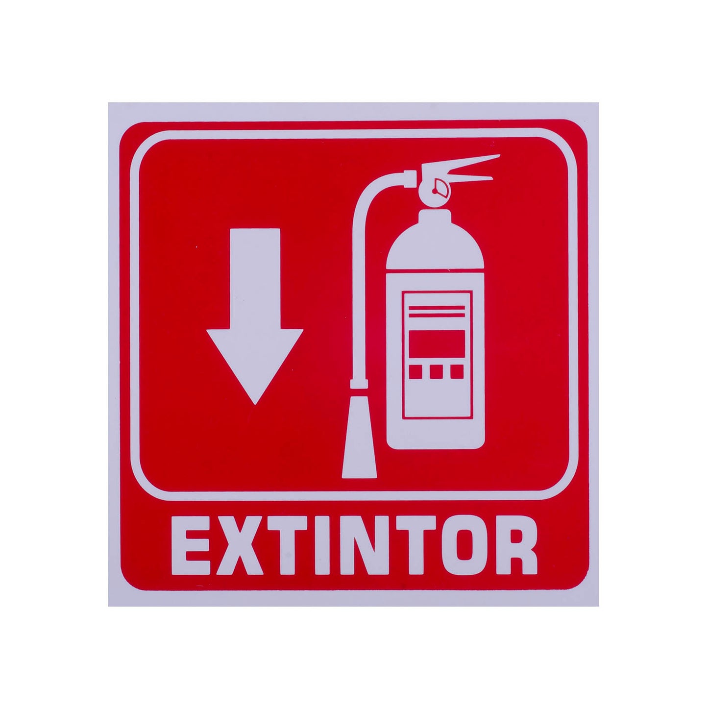 Señalamiento de Estireno Extintor (25 x 25)