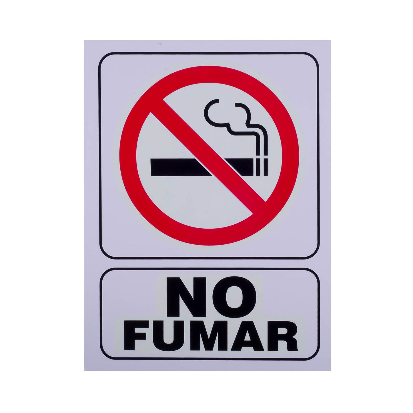 Señalamiento Fotoluminiscente No Fumar (30 x 40)