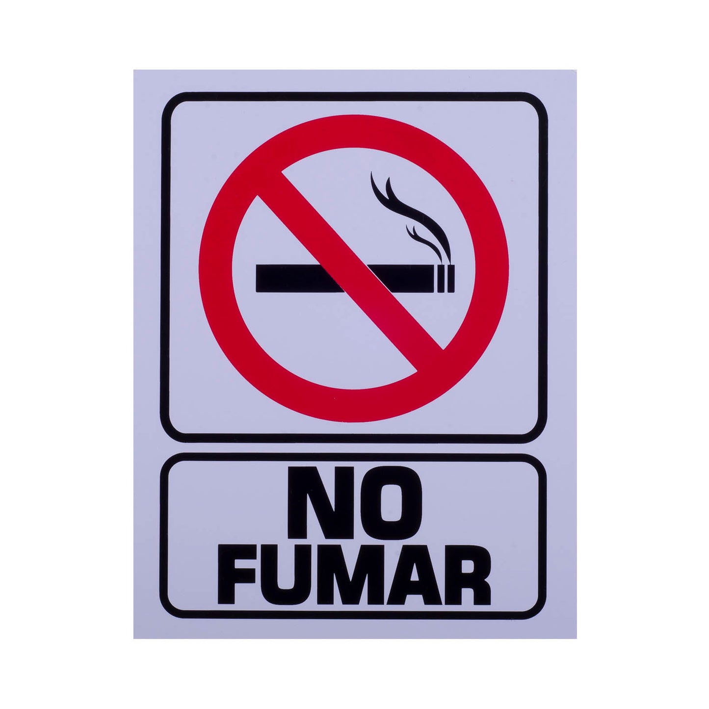 Señalamiento de Estireno No Fumar