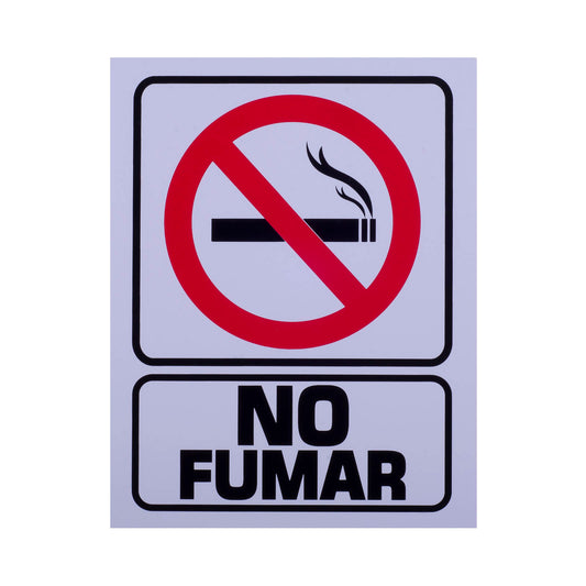 Señalamiento de Estireno No Fumar