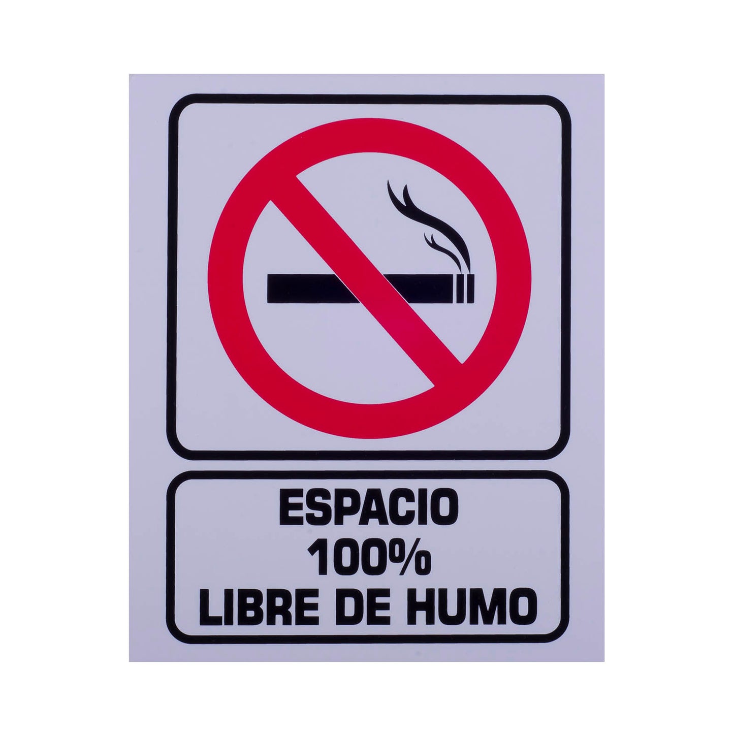Señalamiento de Estireno Espacio Libre de Humo (20 x 25)