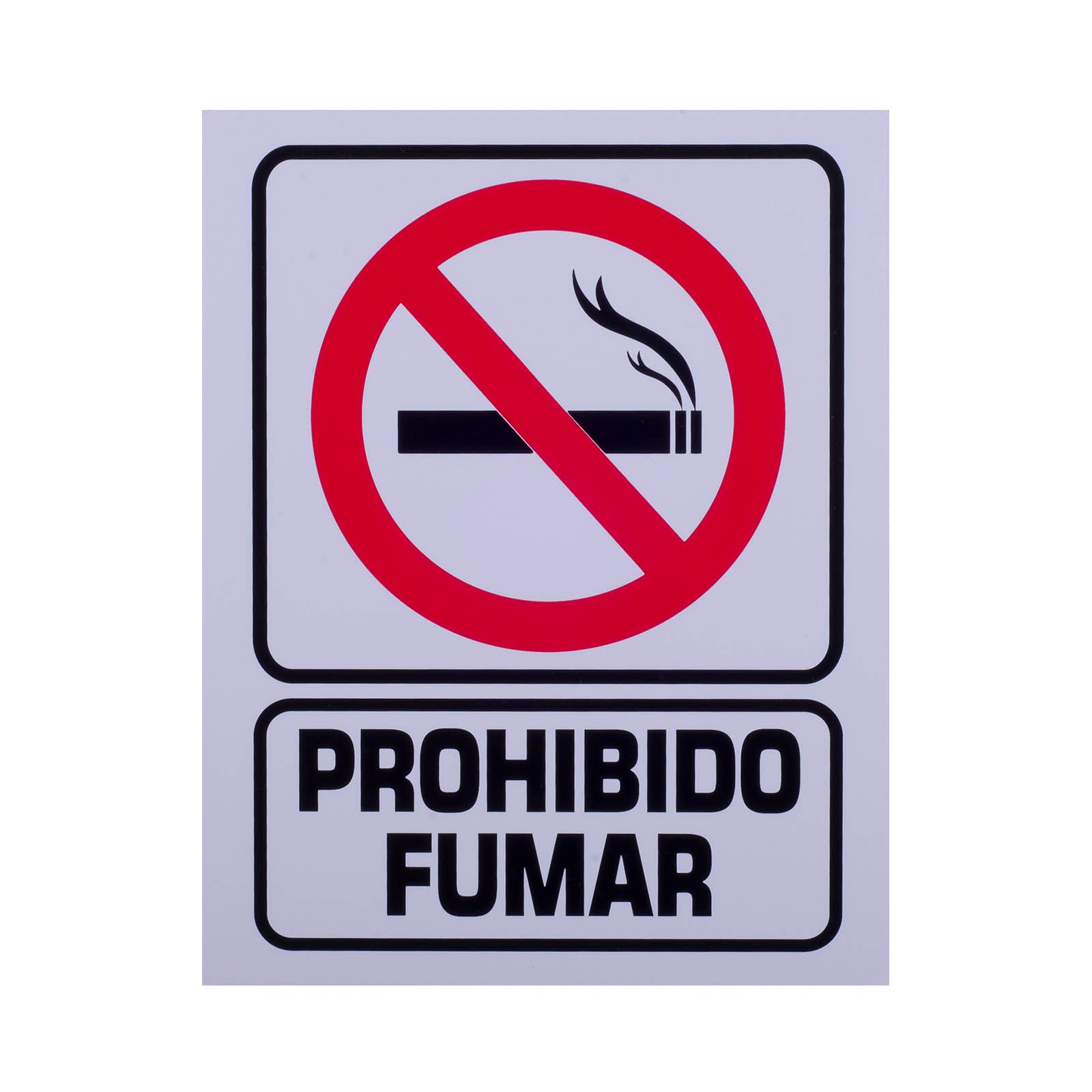Señalamiento de Estireno Prohibido Fumar (20 x 25) – Safety Mart Mx