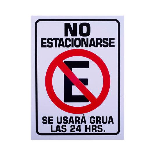 Señalamiento Estireno No Estacionarse (30 x 40)