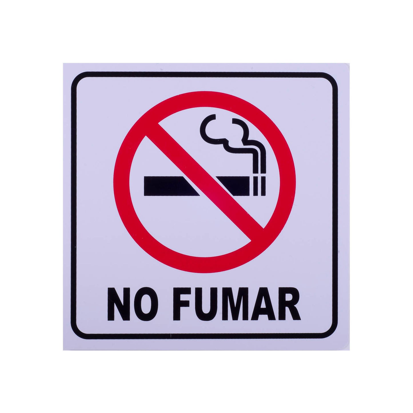 Señalamiento de Estireno No Fumar (25 x 25)