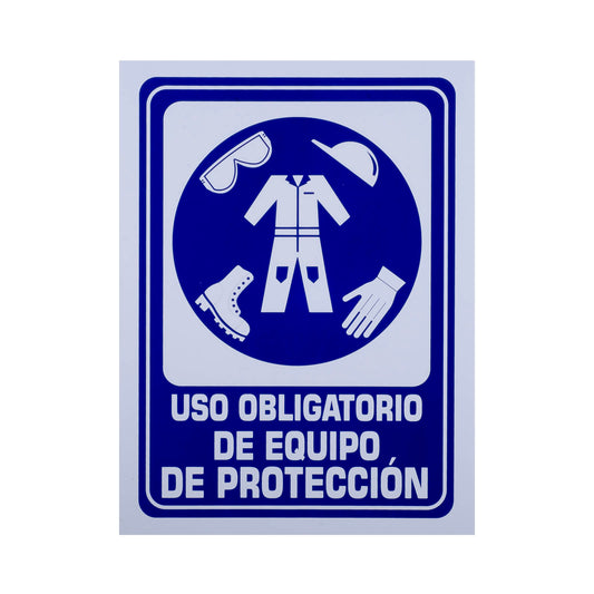 Señalamiento de Estireno Obligatorio Equipo de Protección Personal