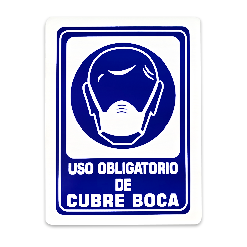 Señalamiento Estireno Obligatorio Uso Cubre Broca (30 x 40)