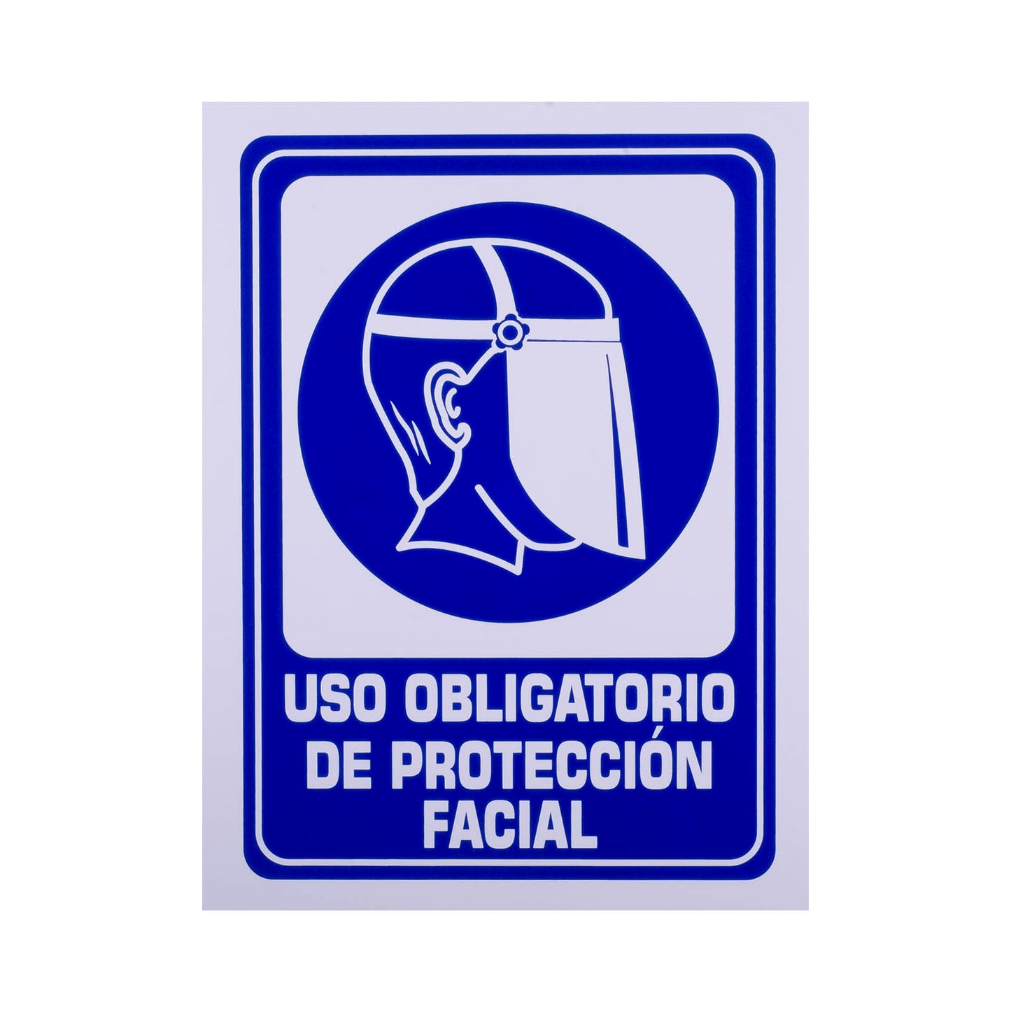Señalamiento Estireno Obligatorio Uso Protección Facial (30 x 40)