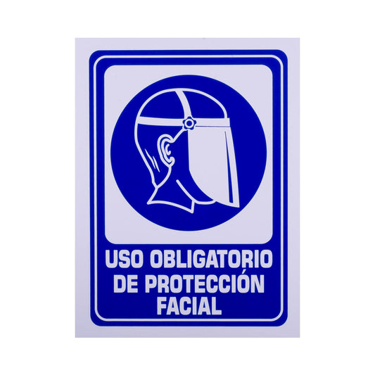 Señalamiento Estireno Obligatorio Uso Protección Facial (30 x 40)