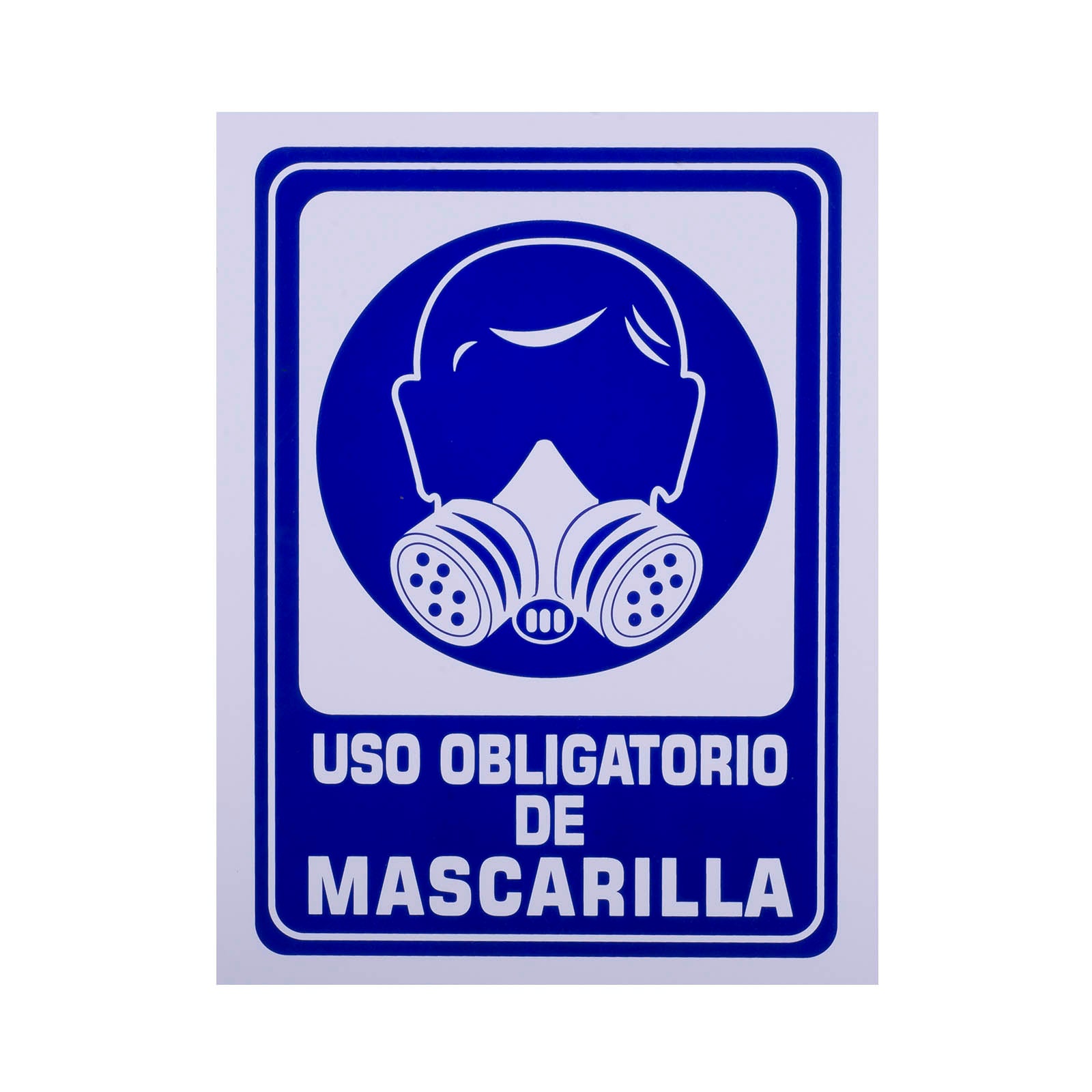 Señalamiento Estireno Obligatorio Uso Mascarilla 30 X 40 Safety Mart Mx 1794