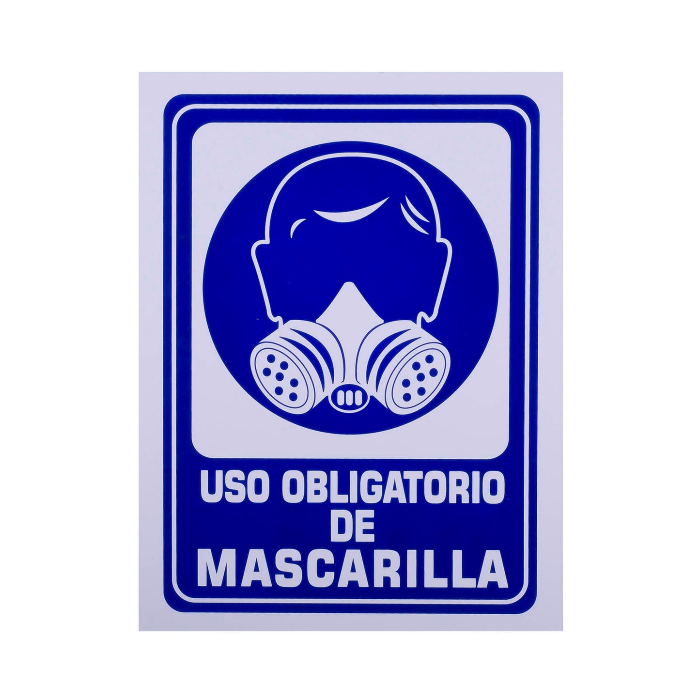 Señalamiento Estireno Obligatorio Uso Mascarilla (30 x 40)