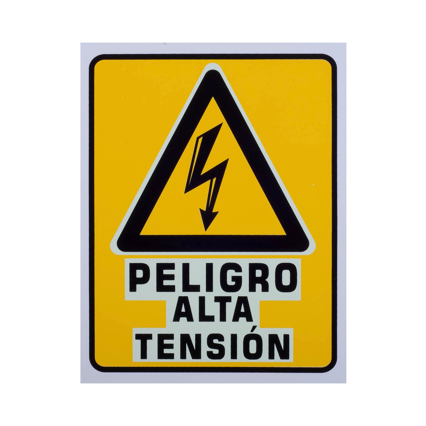 Señalamiento Fotoluminiscente Peligro Alta Tensión (20 x 25)