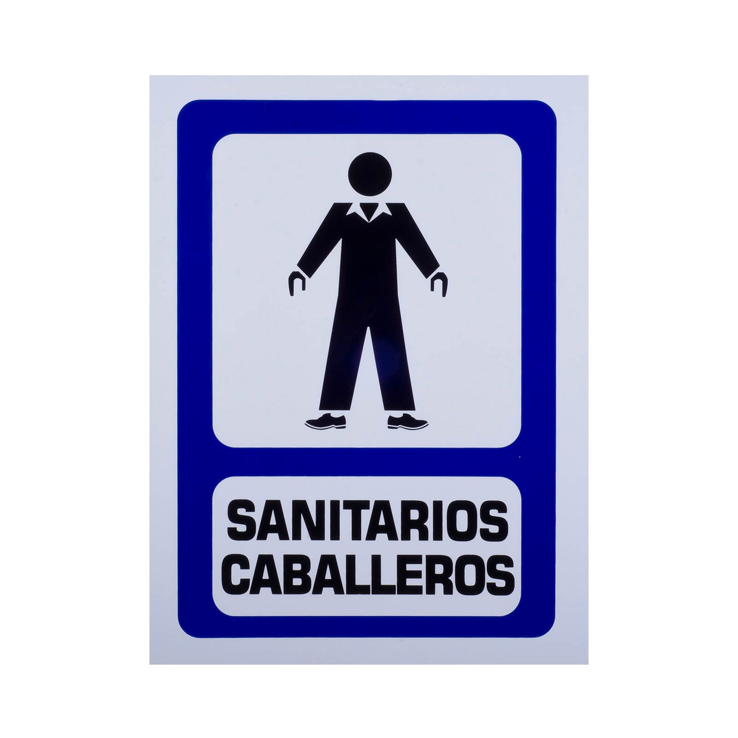 Señalamiento Estireno Sanitarios Caballeros (30 x 40)