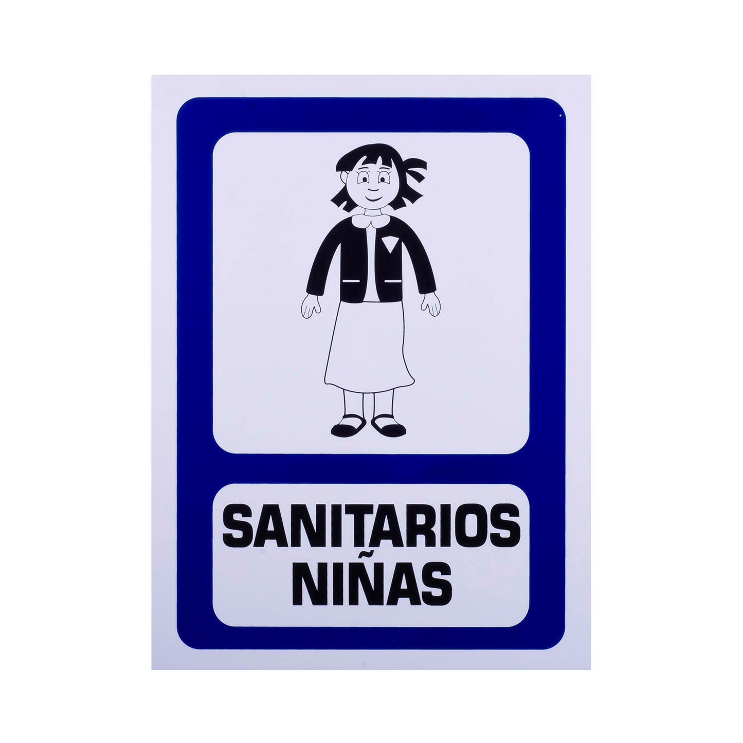 Señalamiento Estireno Sanitarios Niñas (30 x 40)
