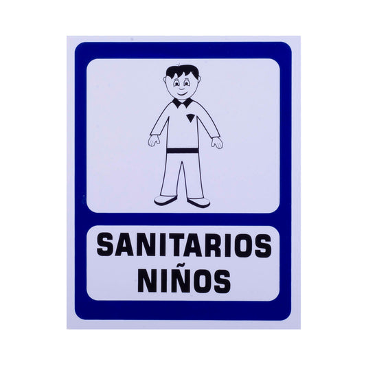 Señalamiento Sanitario Niños (20 x 25)
