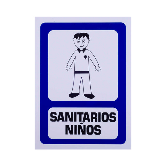 Señalamiento Sanitario Niños (30 x 40)