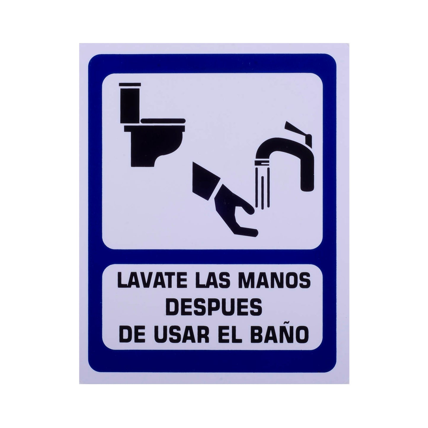 Señalamiento Estireno Lávate Las Manos (20 x 25)