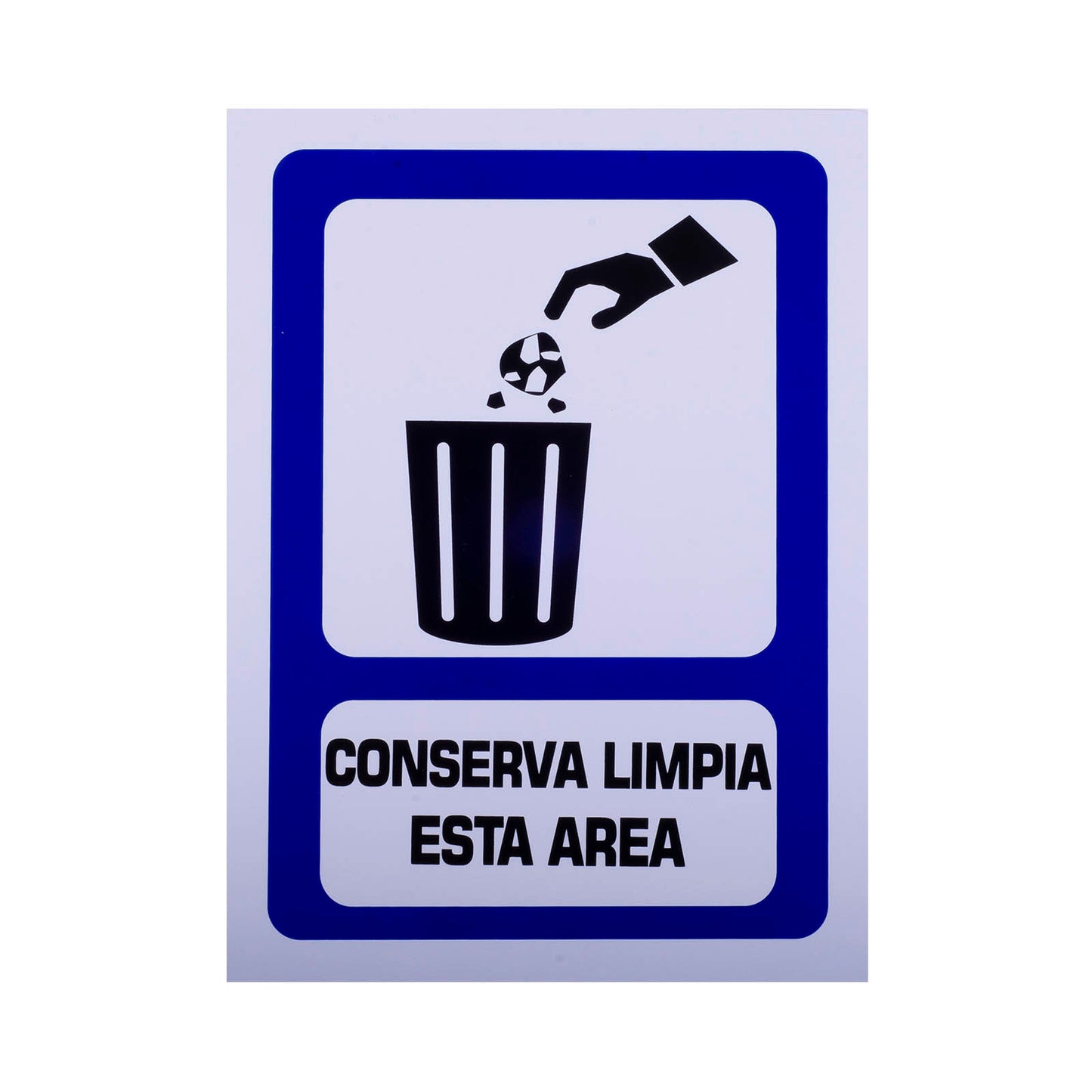 Señalamiento Estireno Conserva Limpia el área (30 x 40)