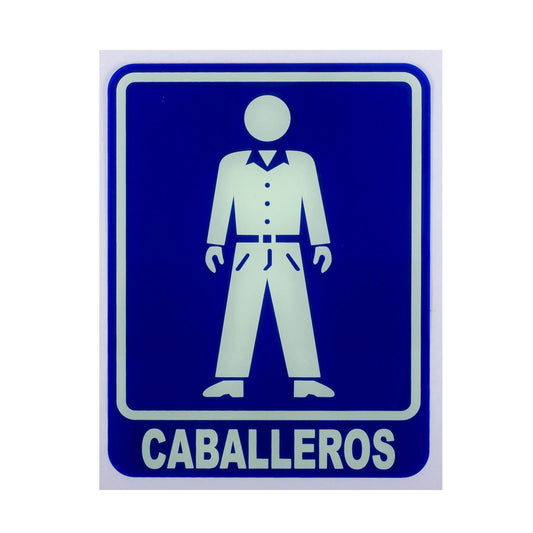 Señalamiento Sanitarios Caballeros Estireno Normal