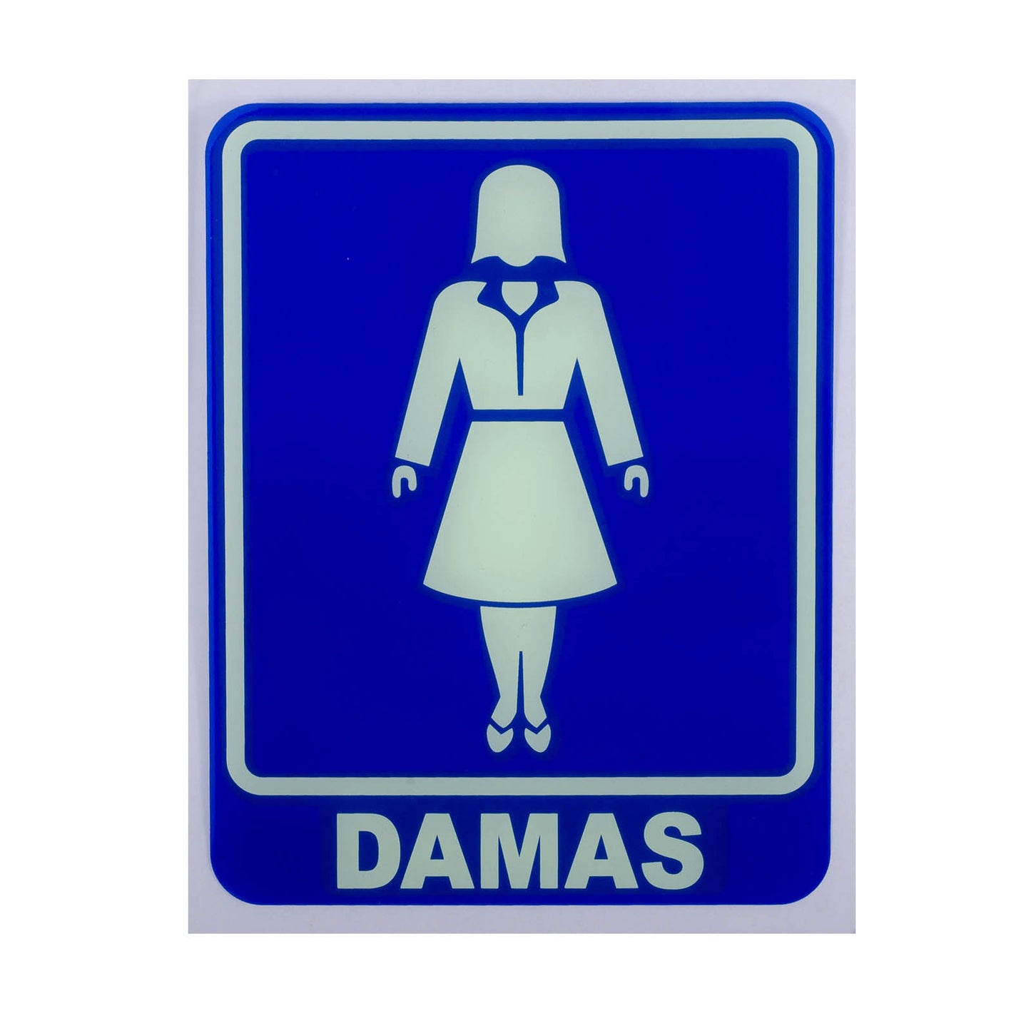 Señalamiento de Acrílico Sanitarios Damas