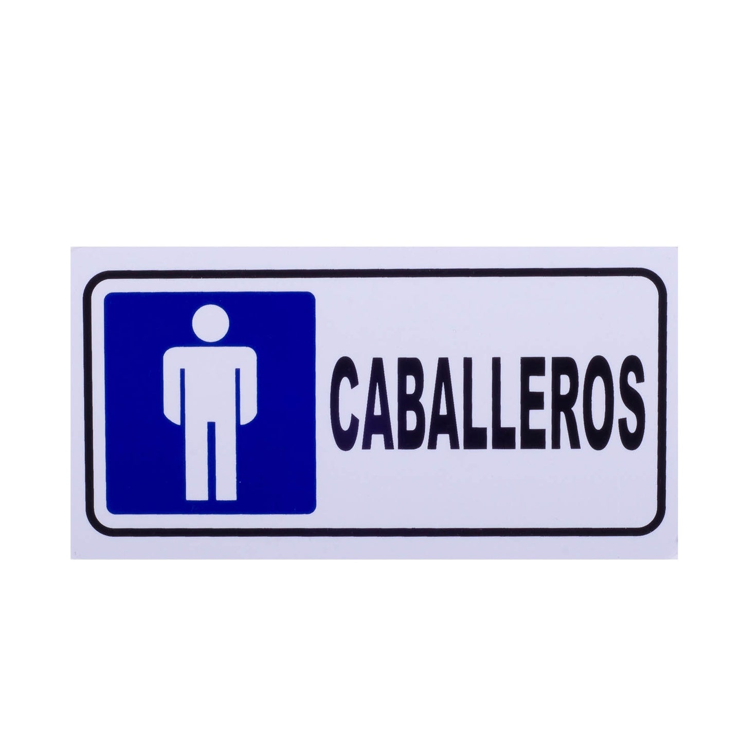 Señalamiento Sanitarios Caballeros